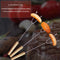 Outdoor Barbecue Fork Hot Dog Guys Grill Boy Girl Skewer Roaster Cooker (C)