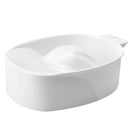 Nail Art Hand Wash Remover Soak Plastic Bowl Nail Bath Manicure Tool(White)