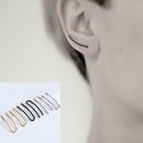 Jewelry Minimalist Women Geometry Ear Stud Copper Line Simple U Earrings