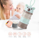 Portable Baby Food Storage Box Bear Shape Milk Powder Container (B Green) Newly