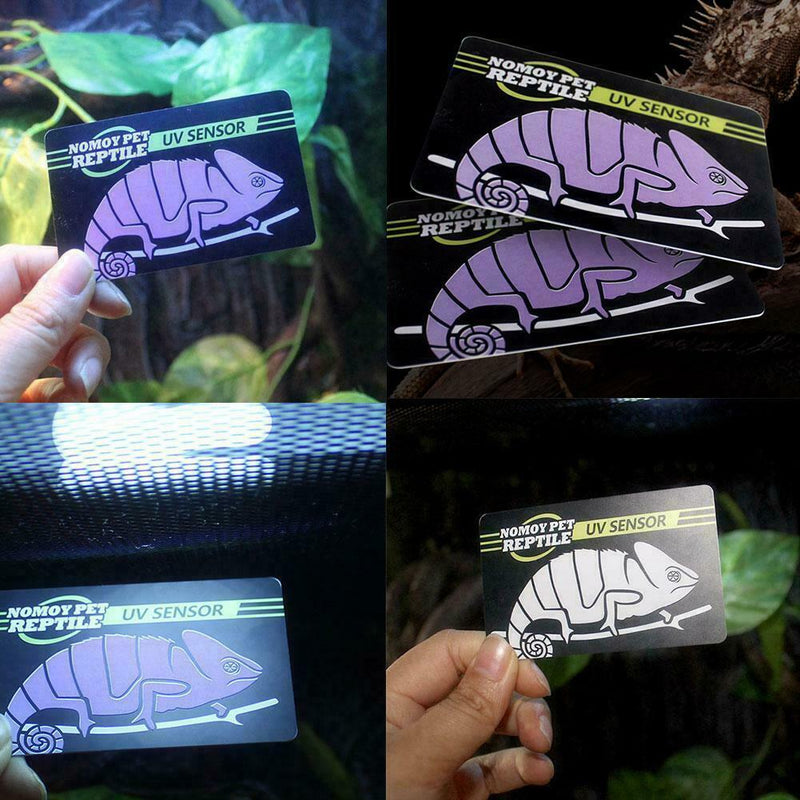 Reptile UVB Light Lamp Bulb Test Card UV Tests Paper Tester Pet s Supplie E8Q9