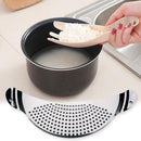 Stainless Steel Pot Funnel Strainer Rice Wash Basket Water Filter Drainer