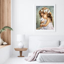 Little Girl Oil Paint By Numbers Kit DIY Acrylic Painting on Canvas Frameless