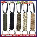 Outdoor Climbing Umbrella Rope Spring Carabiner Keychain EDC Tool Random Co