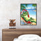 Acrylic Oil Painting By Numbers Christmas Crocodile Digital Picture Artwork