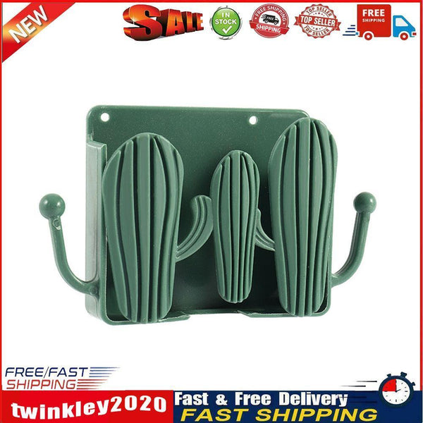 Punch Free Wall Storage Box Remote Control Phone Charging Holder (Green) Newly