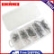 50pcs High Carbon Steel Barbed 3-Claw Fishing Hooks Set Lure Triple Fishhook
