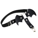 Ring Women Ladies Suspenders Garter Belt Wings Leg Garter Straps Faux Leather