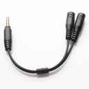 3.5mm Stereo Audio Join (Male, 2 Female) Mic Y Splitter Cable