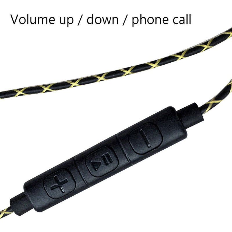 QY7 In-Line Control 3.5mm Headset with Microphone for Motorcycle Helmet Intercom