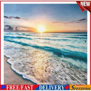 Full Cross Stitch 11CT Beach Counted Embroidery DIY Needlework Home Decorat