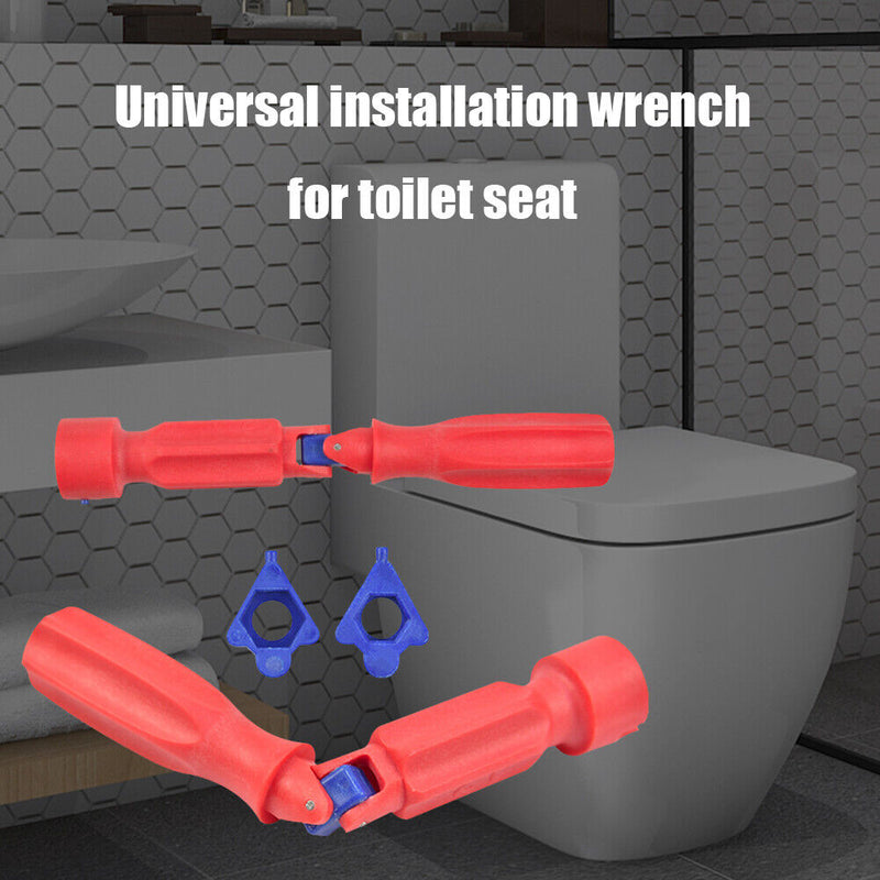 Plastic 10/13/17mm Toilet Seat Installation Wrench Spanner Repairing Tools Newly