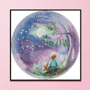 Partial Embroidery Person 2-Beach 14CT Counted Cross Stitch Cotton DIY Kit
