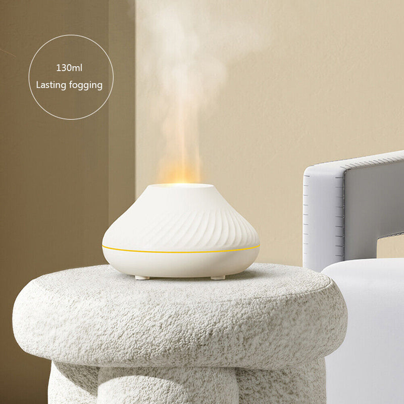Aromatherapy Humidifiers Portable Flame Air Humidifier for Home Office Yoga Gym