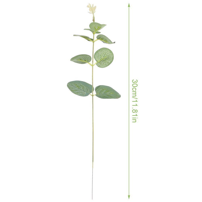 Eucalyptus Stems Floral Arrangement Lifelike Greenery Leaves Faux Plants