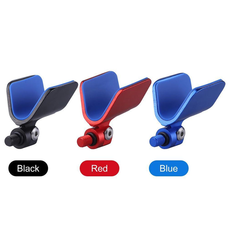 Automatic Rebound Fishing Pole Holder Rod Stand Support Head Tackle (Red)