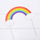 Party Supplies Flag Birthday Cake Decoration Cake Topper Large Rainbow