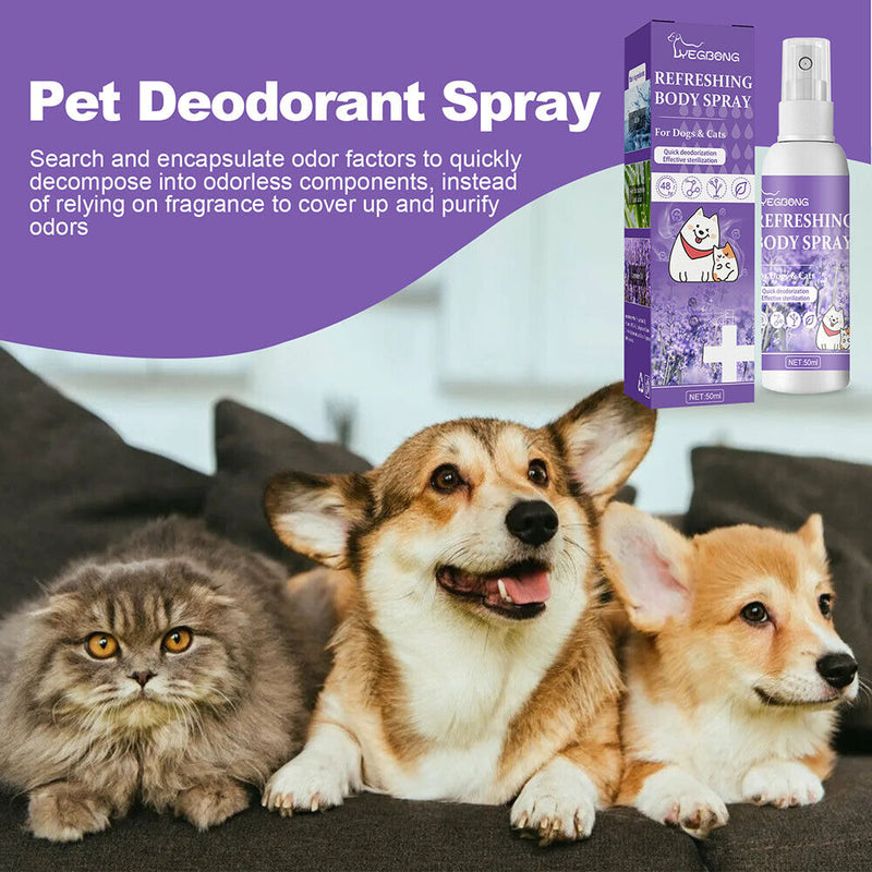 Lavender Oil Dog Deodorizer Spray Cats Deodorizing Perfume Remove Odor Freshing