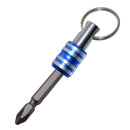 Stainless Steel Screwdriver Bits Holder Keychain Extension Drill Screw Adapter