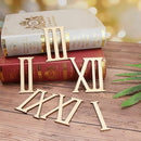 Home Decorations Clocks Wooden Wood Chip Clock Accessories Roman Numerals