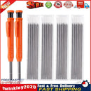 2pcs Carpenter Mechanical Pencil 24 Refill with Built-in Sharpener Scriber Newly