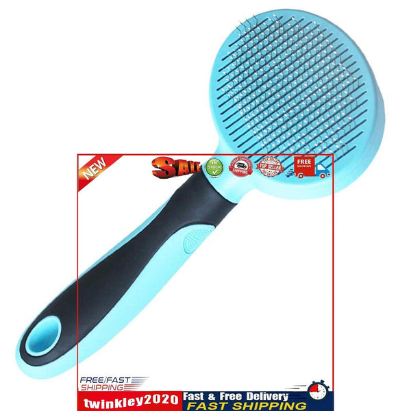 Cat Grooming Brush Self Cleaning Tangles Easily Removes Mats Slicker Brush Newly