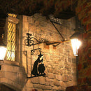 Holiday Decor Black Witch Sign Metal Witch Wall Silhouette for Garden Patio Door