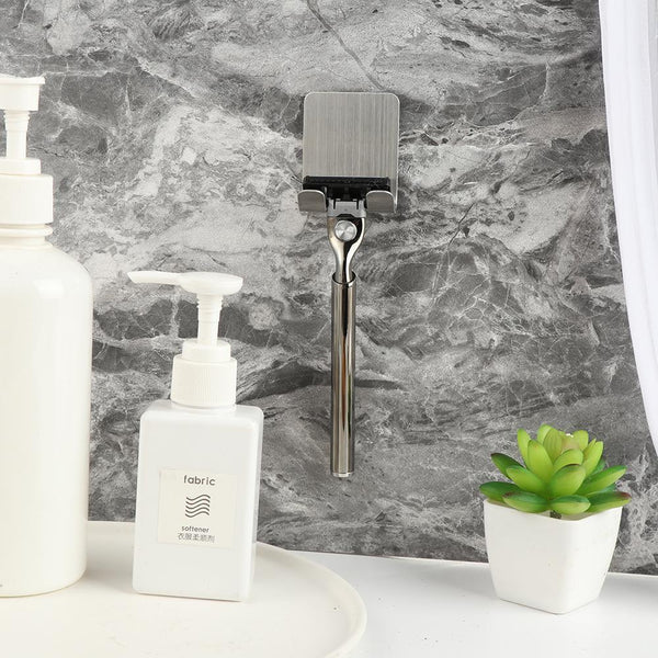 Wall Hooks Hanger Razor Holder Stainless Steel Razor Rack Shaving Shaver Shelf