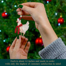 Chicken with Scarf Chicken Family Sign Christmas Tree Hanging Pendant (02)