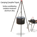 Aluminium alloy Portable Campfire Hanging Pot Rack Camping Tripod Stove Cooker
