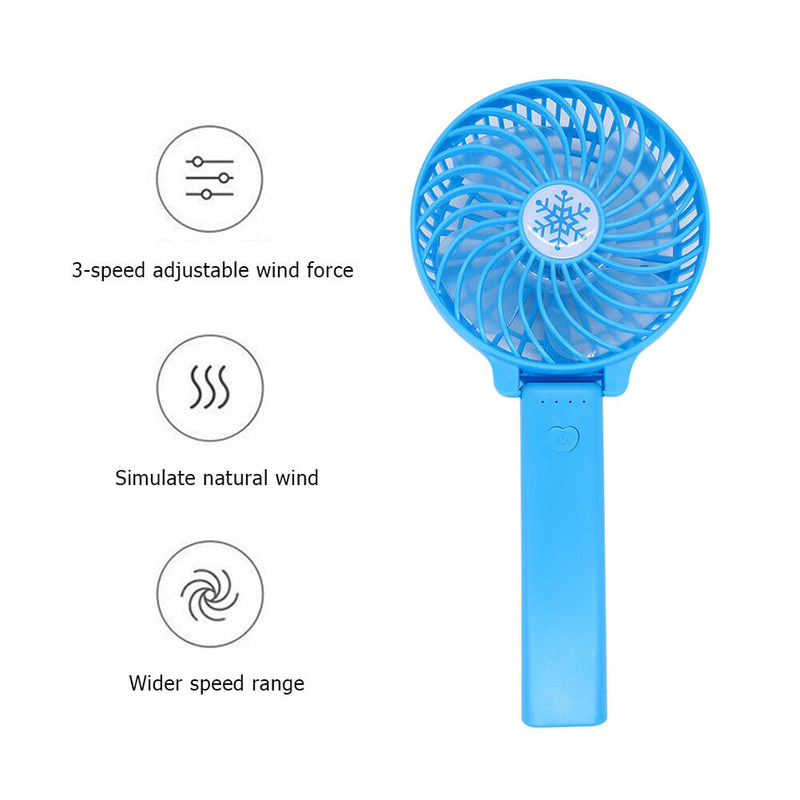 DC 5V Foldable Handheld Desktop Fan 1800mAh 4.5W Summer Personal Cooling Fans