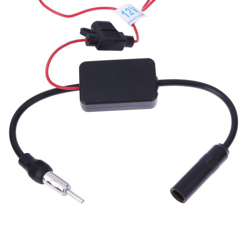 Car Car Radio FM Antenna Signal Booster Amp Amplifier for Marine Car Vehicle