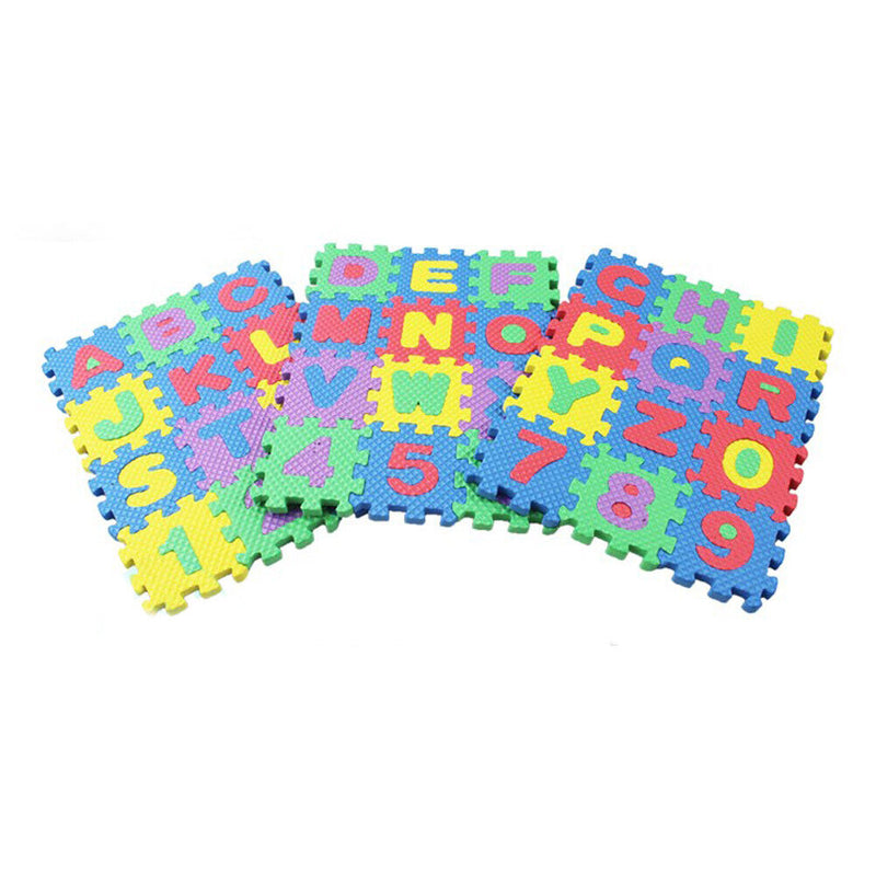 36X Baby Child Locking Foam Alphabet Letters Number Mat Educational Puz