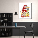 5D DIY Diamond Painting Kits Cartoon Gnome Full Round Drill Wall Art Crafts Sets
