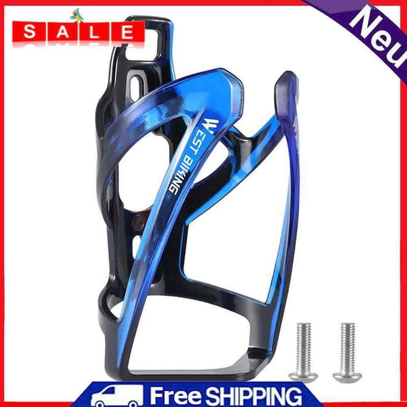 WEST BIKING Water Bottle Holder MTB Road Bike Kettle Cage (Black Blue)