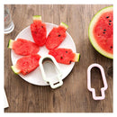 Stainless Steel Creative Ice-lolly Shape Watermelon Cutter Spoon Mode Pink