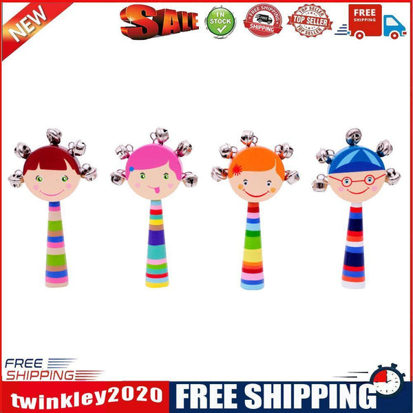 Baby Kids Infant Handbells Cartoon Early Education Developmental Toys