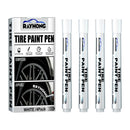 4pcs White Paint Marker Pen for Car Tyre Drawing Art Craft Permanent Paint Pen`