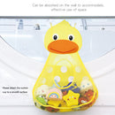 Kids Toys Storage Bag Cartoon Bathroom Suction Cup Hanging Bags (Duck)