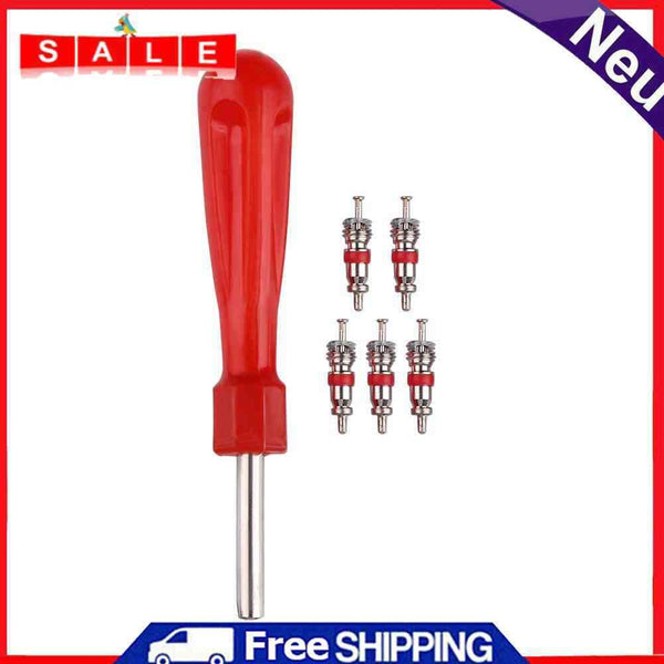 Occitop Valve Cores with Automotive Tire Valve Core, 5-Piece