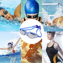 Swimming Goggles Waterproof Swim Glasses with Earplugs Nose Clips for Adults