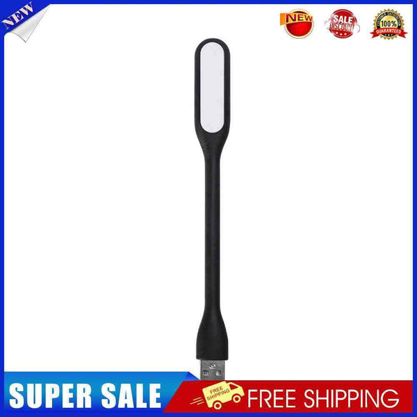 10pcs LED USB Night Light Desk Book Light Portable Lamp Bendable(Black)