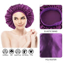 Satin Bonnet Silk Sleep Cap Adjustable Cap Salon Bonnet for Women Braids Hair