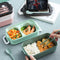 Lunch Bento Box Microwave Heating Split Double Layer Food Storage (Green) Newly