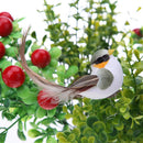 Starnear 12 Colorful Foam Binding Artificial Birds for DIY Crafting Ga