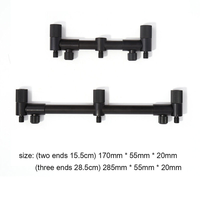 Fishing Rod Bite Alarms Holder Carp Fish Pole Buzz Bar Stand (3 Heads) Newly