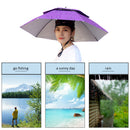 Double-Layer UV Protection Sunscreen Umbrella Caps Outdoor Parasol Fishing To