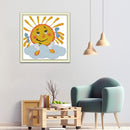 14CT Stamp Cross Stitch DIY Smile Sun Embroidery Needlework Kit (KB112)
