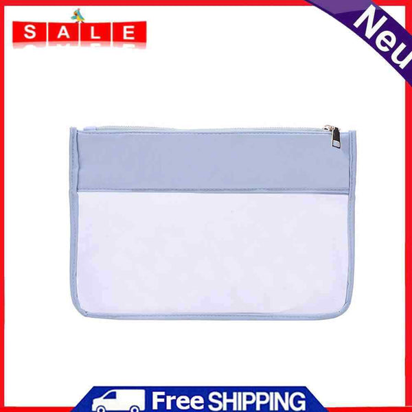 Fashion Letter Clutch Bag Transparent Cosmetic Bag PVC Zipper Clear Beauty Case