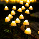 Solar Garden Lights 20 LED Solar Mushroom Lamp Mushroom Fairy String Lights